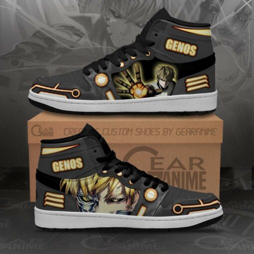 One Punch Man Genos Sneakers Anime Custom Shoes MN10 - 2 - GearAnime