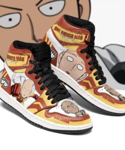 One Punch Man Sneakers Saitama Funny Face Custom Shoes - 1 - GearAnime