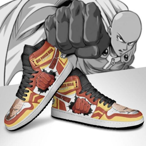 One Punch Man Sneakers Saitama Serious Punch Anime Shoes - 4 - GearAnime
