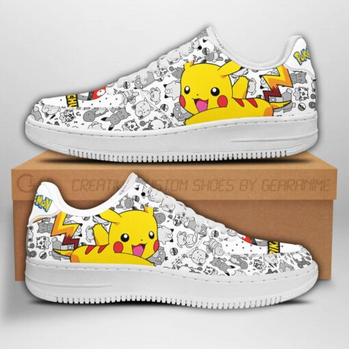 Pikachu Sneakers Pokemon Shoes Fan Gift Idea PT04 - 1 - GearAnime