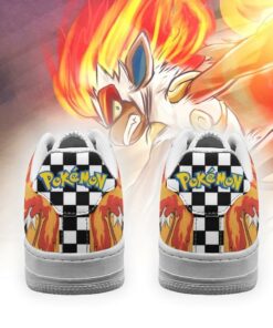 Poke Infernape Sneakers Checkerboard Custom Pokemon Shoes - 3 - GearAnime