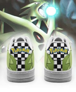 Poke Tyranitar Sneakers Checkerboard Custom Pokemon Shoes - 3 - GearAnime