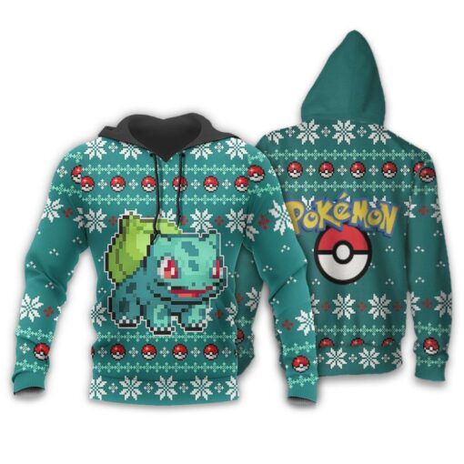 Pokemon Bulbasaur Ugly Christmas Sweater Custom Xmas Gift - 3 - GearAnime