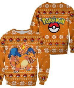 Pokemon Charizard Ugly Christmas Sweater Custom Xmas Gift - 1 - GearAnime