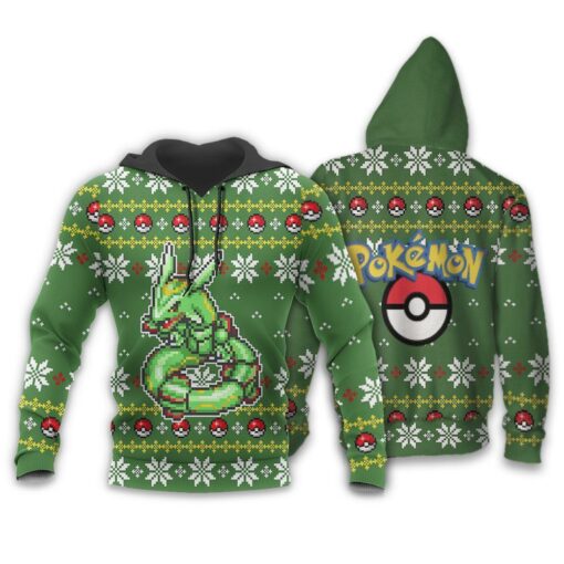 Pokemon Rayquaza Ugly Christmas Sweater Custom Xmas Gift - 3 - GearAnime
