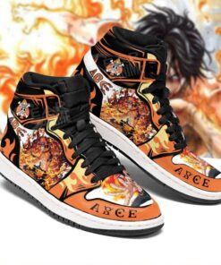 Portgas D. Ace Sneakers One Piece Anime Shoes Fan Gift MN06 - 2 - GearAnime