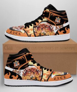 Portgas D. Ace Sneakers One Piece Anime Shoes Fan Gift MN06 - 1 - GearAnime