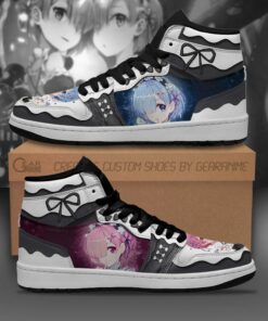 Re:Zero Sneakers Rem Ram Starting Life in Another World Custom Shoes - 2 - GearAnime