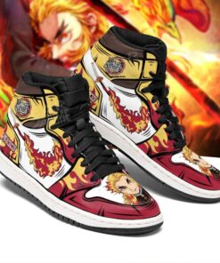 Rengoku Sneakers Fire Skill Demon Slayer Anime Shoes Fan Gift Idea MN05 - 2 - GearAnime