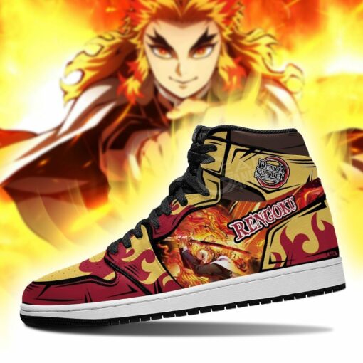 Rengoku Shoes Boots Demon Slayer Anime Sneakers Fan Gift Idea - 3 - GearAnime