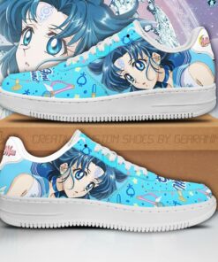 Sailor Mercury Sneakers Sailor Moon Anime Shoes Fan Gift PT04 - 1 - GearAnime