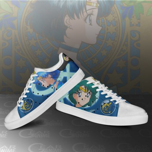 Sailor Mercury Skate Shoes Sailor Moon Anime Custom Shoes PN10 - 3 - GearAnime
