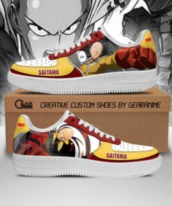 Saitama Sneakers One Punch Man Anime Custom Shoes PT09 - 1 - GearAnime