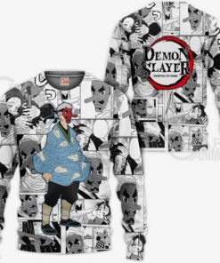 Demon Slayer Sakonji Urokodaki Hoodie Anime Mix Manga KNY Shirt - 2 - GearAnime