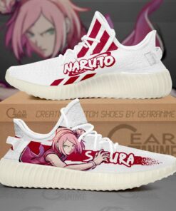 Sakura Haruno Shoes Naruto Custom Anime Sneakers TT10 - 1 - GearAnime