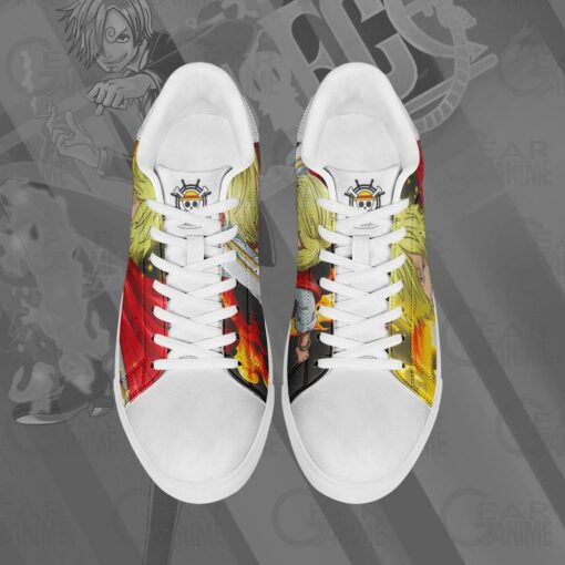 Vinsmoke Sanji Skate Shoes One Piece Custom Anime Shoes - 4 - GearAnime