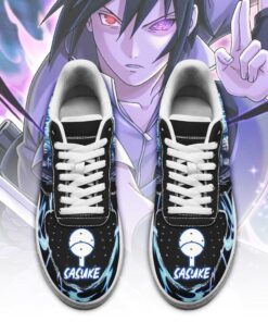 Sasuke Uchiha Sneakers Custom Naruto Anime Shoes Leather - 2 - GearAnime