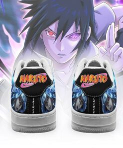 Sasuke Uchiha Sneakers Custom Naruto Anime Shoes Leather - 3 - GearAnime