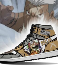 Scar Fullmetal Alchemist Sneakers Anime Custom Shoes Fan Gift - 3 - GearAnime