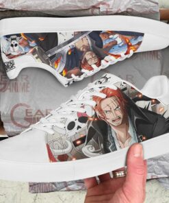 Red Hair Shanks Skate Shoes One Piece Custom Anime Shoes - 2 - GearAnime