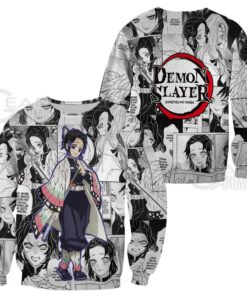 Demon Slayer Shinobu Kocho Hoodie Anime Mix Manga KNY Shirt - 2 - GearAnime