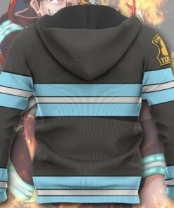 Shinra Kusakabe Fire Force Hoodie Shirt Anime Uniform Sweater Jacket - 7 - GearAnime