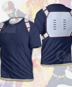 Shoto Todoroki Hero Costume Uniform My Hero Academia Anime Shirt - 3 - GearAnime