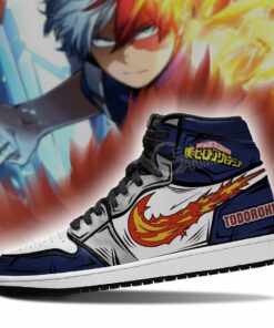 Shoto Todoroki Sneakers My Hero Academia Anime Custom Shoes MN09 - 4 - GearAnime
