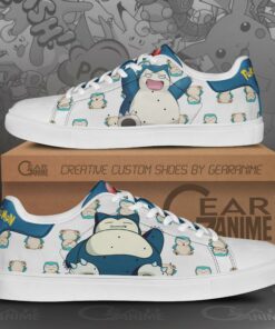Snorlax Skate Shoes Pokemon Custom Anime Shoes PN11 - 1 - GearAnime