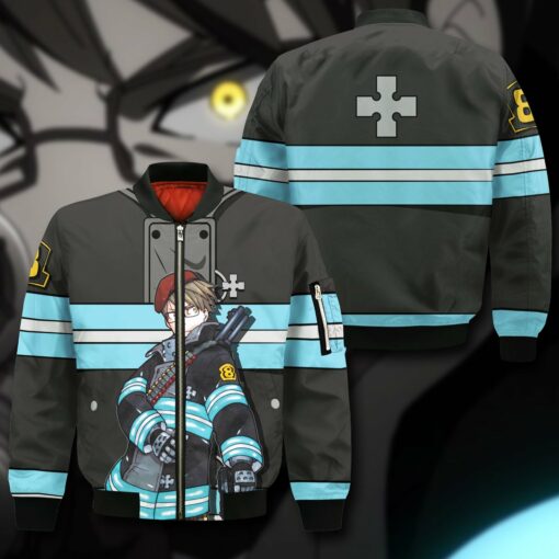 Takehisa Hinawa Fire Force Hoodie Shirt Anime Uniform Jacket - 5 - GearAnime