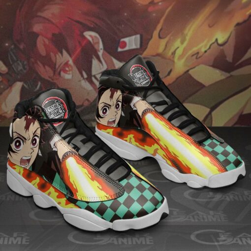 Tanjiro Kamado Sneakers Sun Breathing Demon Slayer Shoes MN10 - 3 - GearAnime