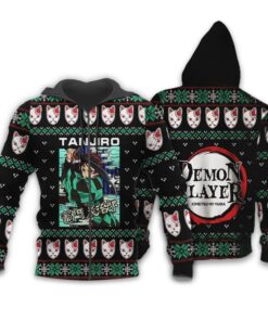 Tanjiro Kamado Ugly Christmas Sweater Demon Slayer Anime Xmas Custom Clothes - 2 - GearAnime
