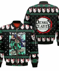 Tanjiro Kamado Ugly Christmas Sweater Demon Slayer Anime Xmas Custom Clothes - 4 - GearAnime