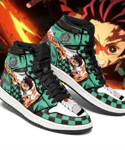 Tanjiro Shoes Boots Skill Sun Breathing Demon Slayer Anime Sneakers Fan - 2 - GearAnime