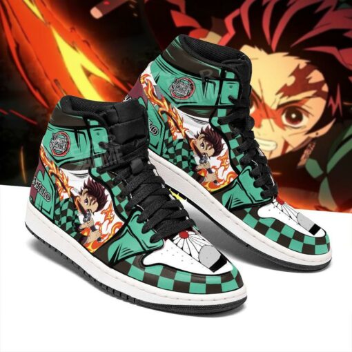 Tanjiro Shoes Boots Skill Sun Breathing Demon Slayer Anime Sneakers Fan - 2 - GearAnime