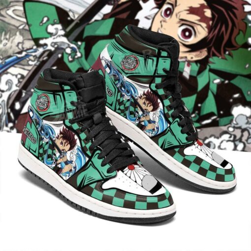 Tanjiro Shoes Boots Skill Water Breathing Demon Slayer Anime Sneakers Fan - 2 - GearAnime