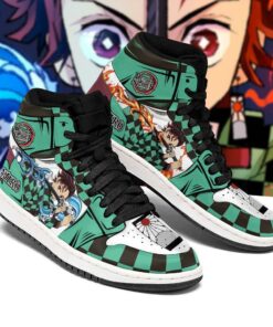Tanjiro Sneaker Boots Water & Fire Demon Slayer Anime Shoes Fan MN06 - 1 - GearAnime