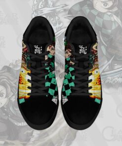 Tanjiro Sun & Water Breathing Skate Shoes Demon Slayer Anime Custom Shoes PN10 - 4 - GearAnime