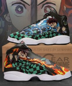 Tanjiro Water And Fire Sneakers Demon Slayer Anime Shoes MN10 - 1 - GearAnime