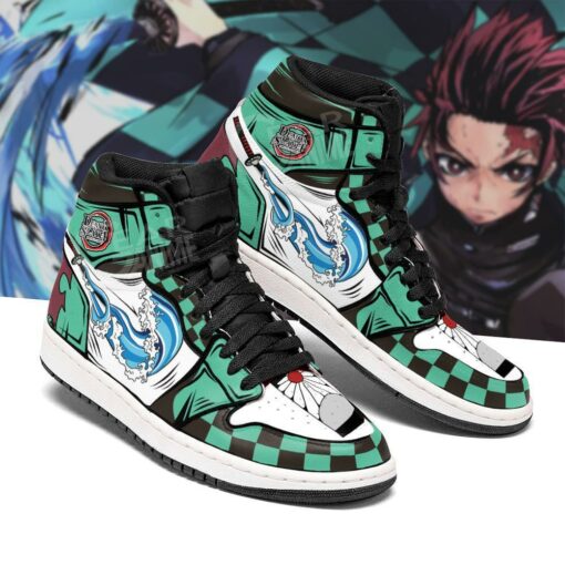 Tanjiro Water Skill Sneakers Anime Demon Slayer KNY Shoes - 2 - GearAnime
