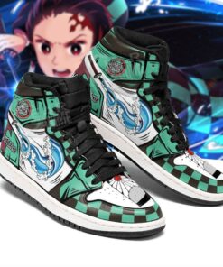 Tanjiro Water Skill Sneakers Demon Slayer Anime Shoe Boots Leather - 1 - GearAnime