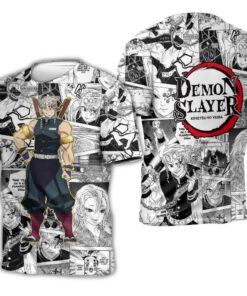 Demon Slayer Tengen Uzui Hoodie Anime Mix Manga KNY Shirt - 3 - GearAnime