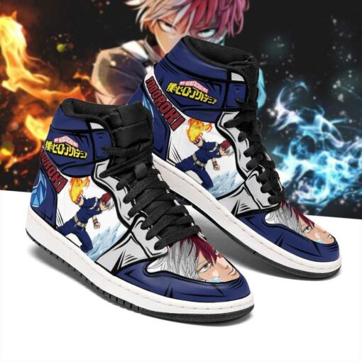 Todoroki Shoto Sneakers Custom My Hero Academia Anime Shoes MN05 - 2 - GearAnime
