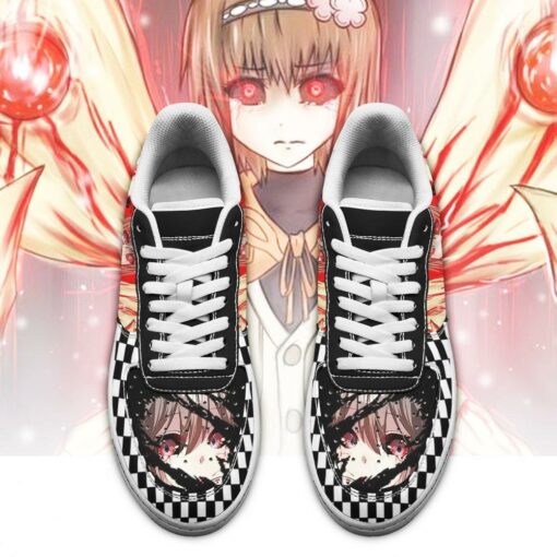 Tokyo Ghoul Hinami Sneakers Custom Checkerboard Shoes Anime - 2 - GearAnime