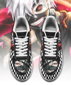 Tokyo Ghoul Kaneki Sneakers Custom Checkerboard Shoes Anime - 2 - GearAnime