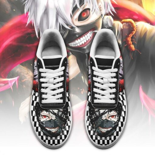 Tokyo Ghoul Kaneki Sneakers Custom Checkerboard Shoes Anime - 2 - GearAnime