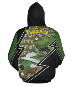 Torterra Zip Hoodie Costume Pokemon Shirt Fan Gift Idea VA06 - 3 - GearAnime