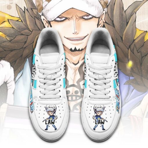 Trafalgar D. Water Law Sneakers Custom One Piece Anime Shoes Fan PT04 - 2 - GearAnime