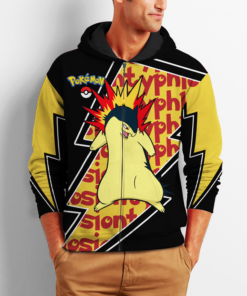 Typhlosion Zip Hoodie Costume Pokemon Shirt Fan Gift Idea VA06 - 2 - GearAnime