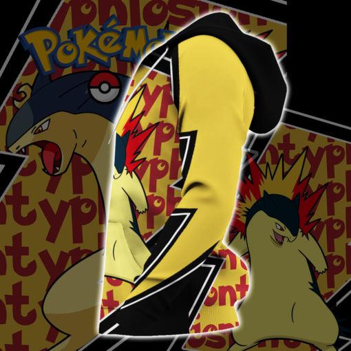 Typhlosion Zip Hoodie Costume Pokemon Shirt Fan Gift Idea VA06 - 4 - GearAnime